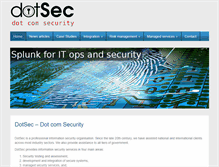 Tablet Screenshot of dotsec.com